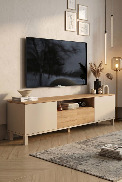 Hanah Home Mood - MD1-CS Soporte para TV Arena y Roble